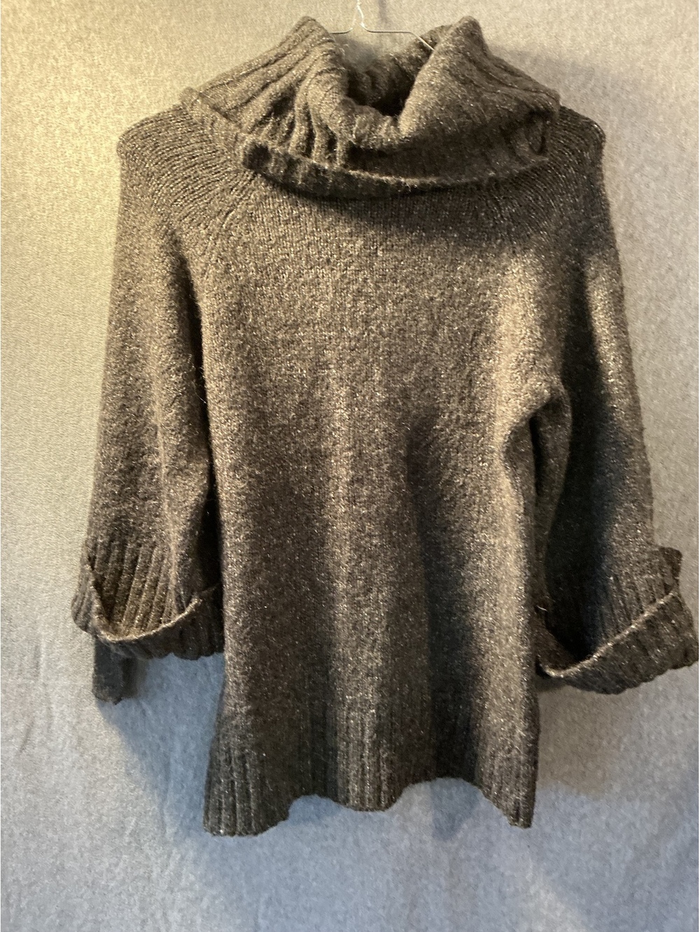 Carolyn Taylor Dark Brown Cowl Neck Sweater
